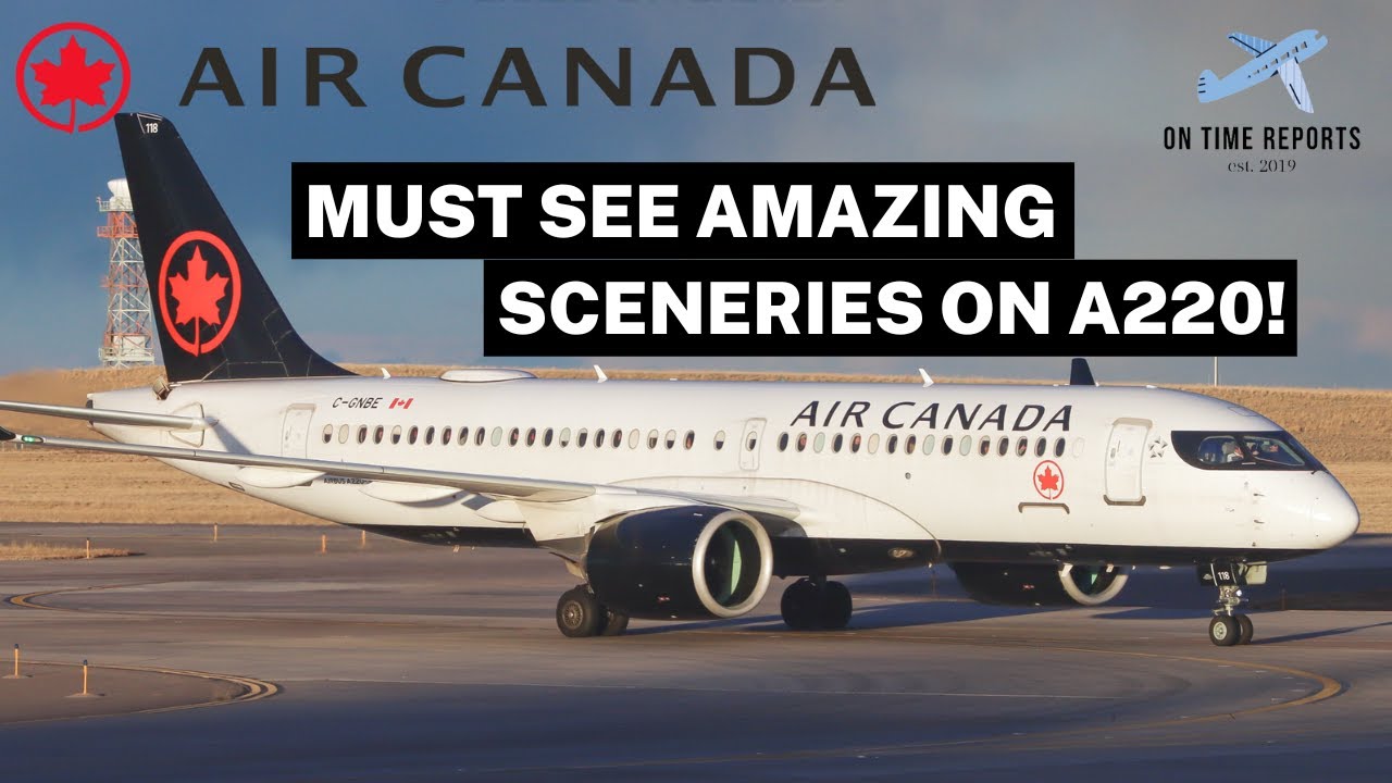 Air Canada Airbus A220! Montreal to Toronto Pearson in Economy Class [EXTENDED FULL FLIGHT]
