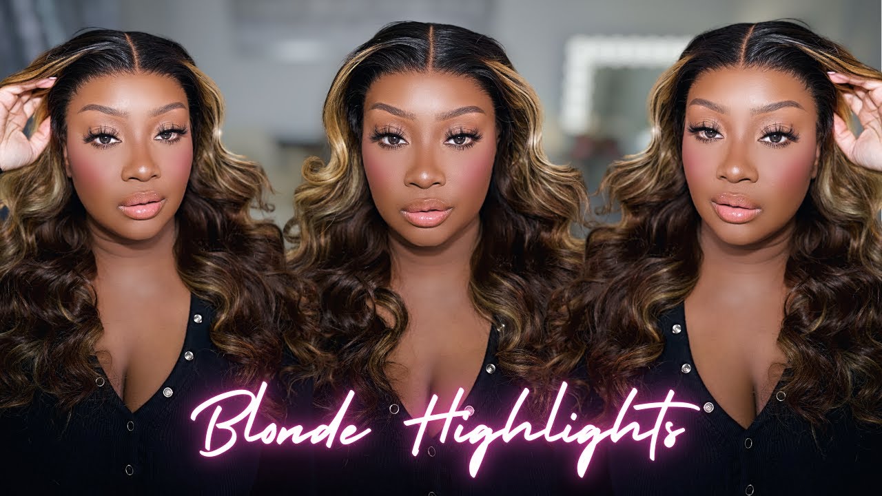 WOW!  I'm LOVING This Glueless Blonde Highlight Wig ft OMGQueen Hair