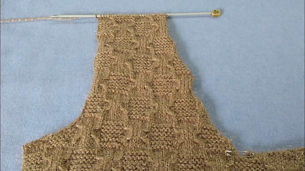 Knitting - Decreasing V Neck & Shoulder in Right Side of Sweater