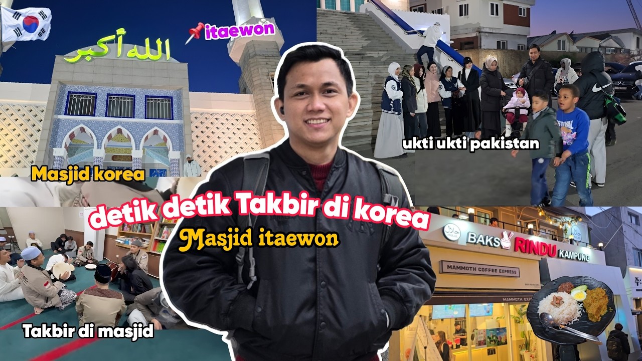 SUASANA TAKBIR DI MASJID ITAEWON KOREA | SEMUA PEKERJA INDONESIA DI LIBURKAN TETAP DI GAJI