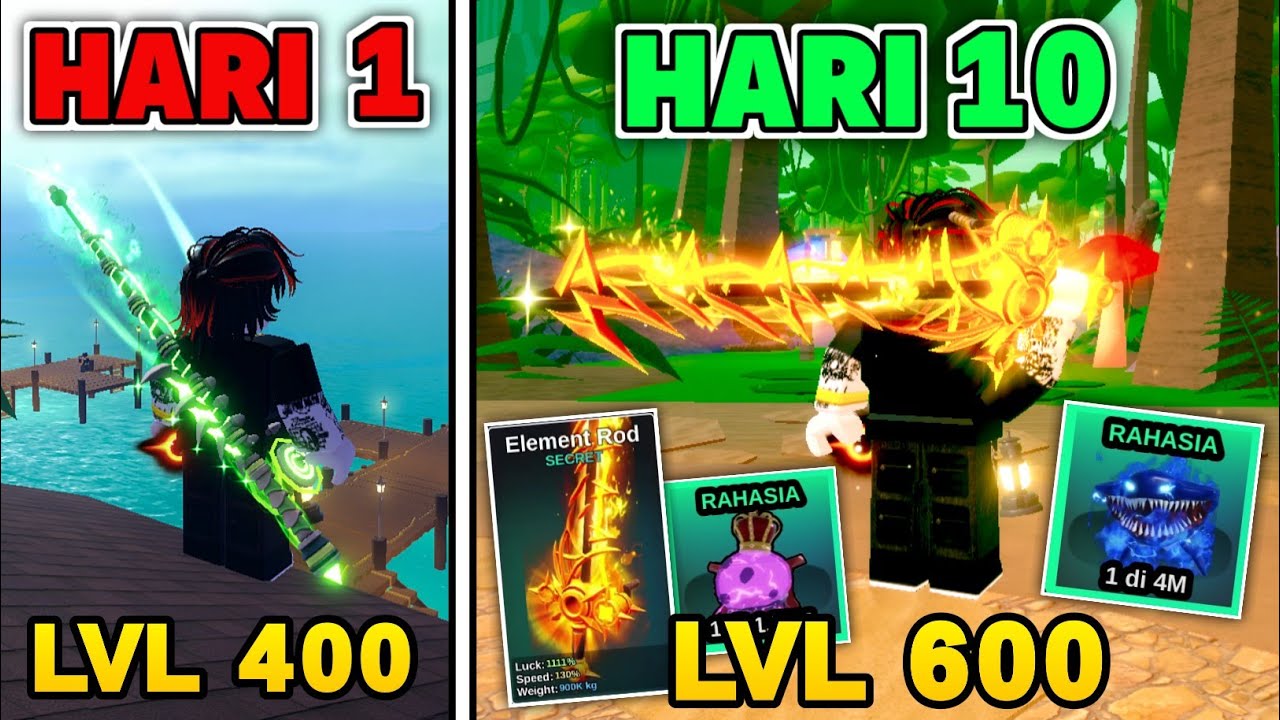 Mencari Element Rod & Mancing Secret Elshark Gran Maja!!! - Fish It Roblox