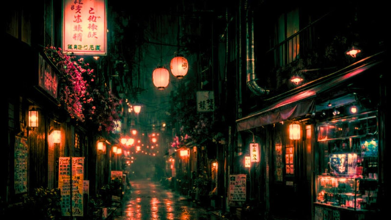 幽灯｜提灯が揺れる夜の路地と和風アンビエントBGM / Yūtō – Japanese Ambient Music for Warm Night Focus