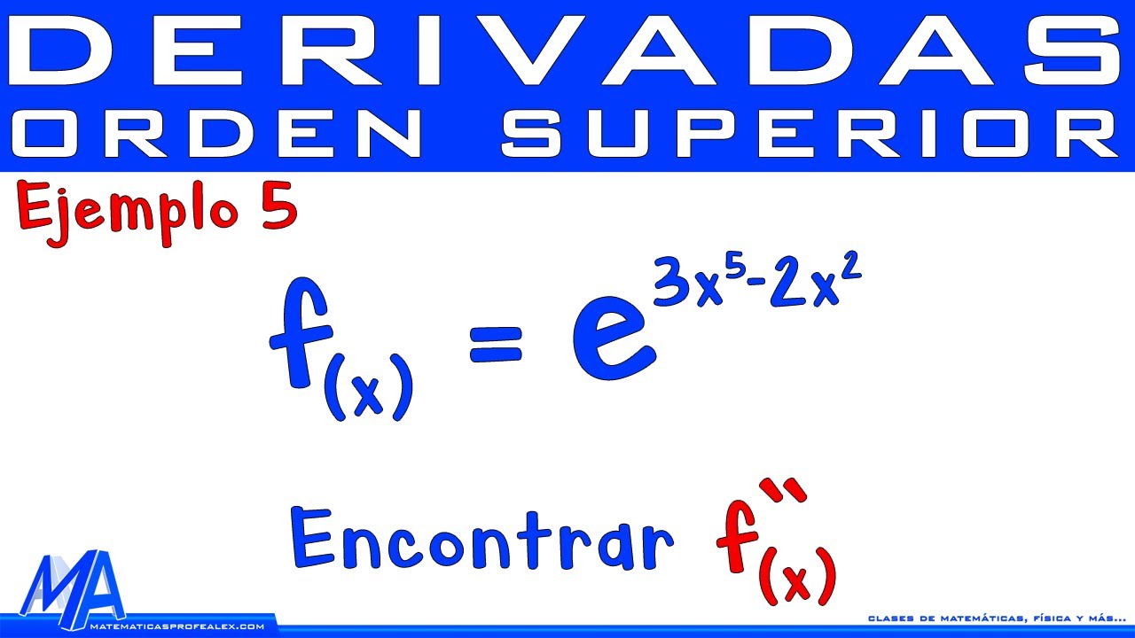 Derivadas de orden superior | Ejemplo 5 Exponencial