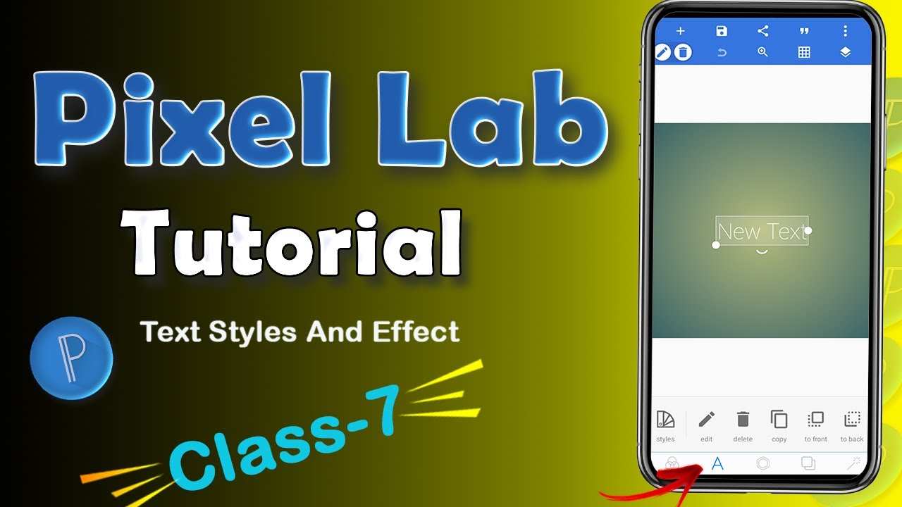 Pixel lab Tutorial Part -7 || Pixellab Me Text Edit Kaise Kare || Pixellab Tutorial In Hindi .