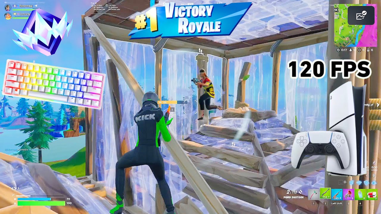 Fortnite Unreal Ranked Reload On PS5 | Keyboard & Mouse Gameplay | 120 FPS | 4K