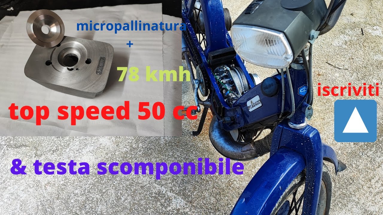 Top speed 50cc piaggio ciao 78kmh