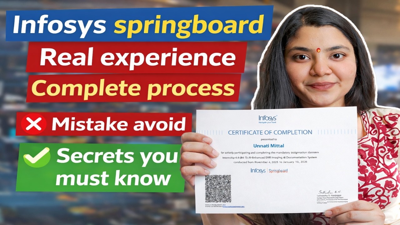 My Infosys Springboard 6.0 Internship Experience || Internship Experience || Infosys Springboard ||