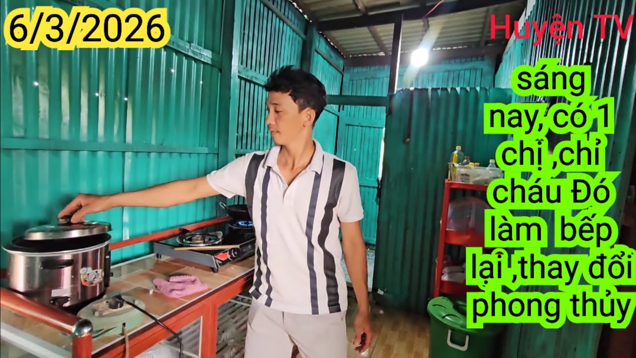 SÁNG NAY, CÓ 1 CHỊ CHỈ CHÁU ĐÓ THAY ĐỔI PHONG THỦY CÁI BẾP,,