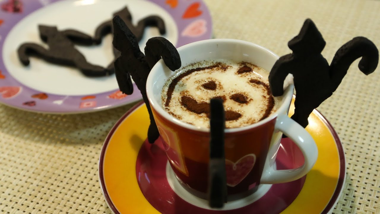 How To Make Black Cat Cookies (for rim of a mug/cup/glass)