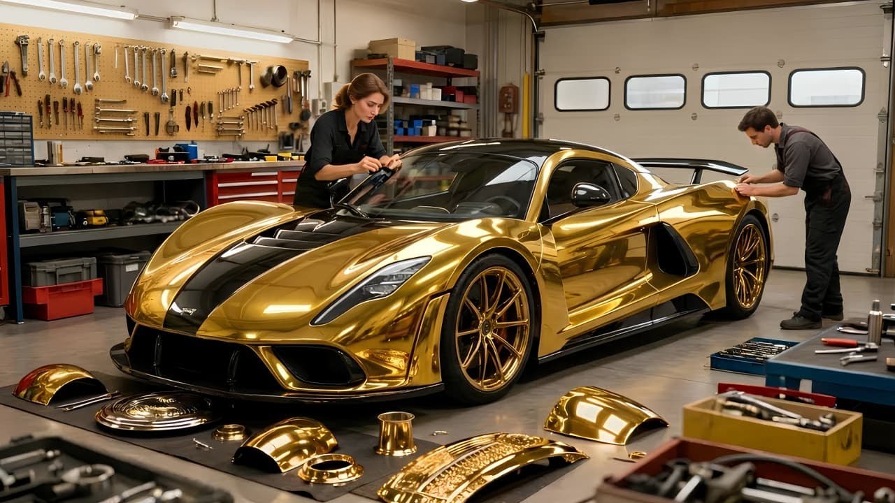 ASMR Car Restoration! Complete Hennessey Venom F5-M Restoration from Total Damage to Like New