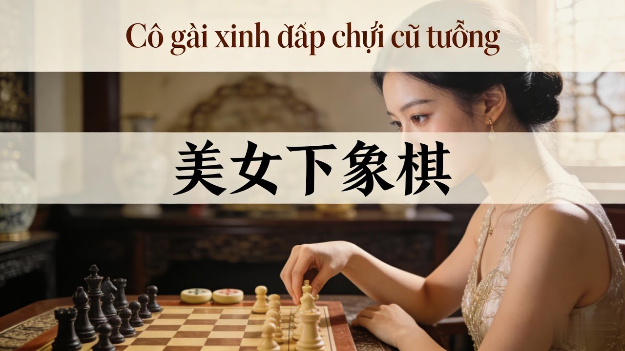 软萌美女竟是 “象棋残局收割机”，残棋少子照样反杀，对手当场傻眼 #残局收割机 #少子反杀 #美女棋手 #象棋残局 #技巧教学