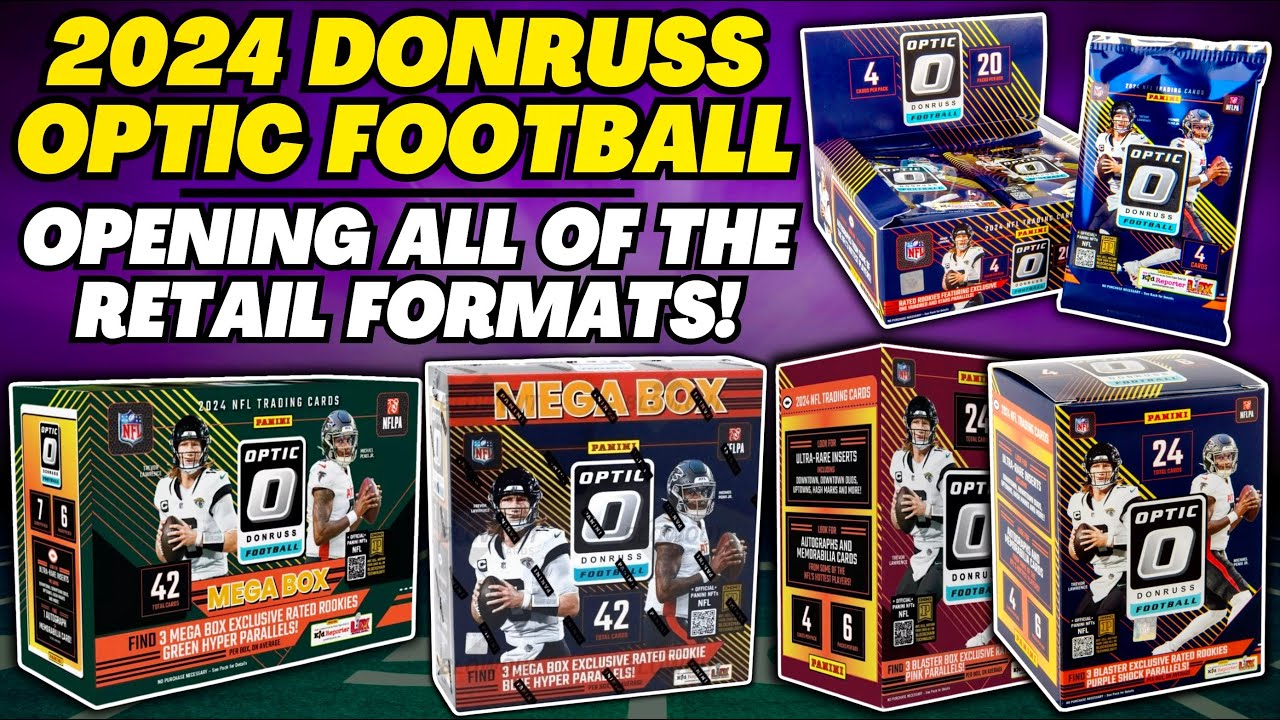 *OPENING ALL OF THE 2024 OPTIC FOOTBALL RETAIL SETS🤯 - BLASTER, MEGA, AND RETAIL BOXES!🏈