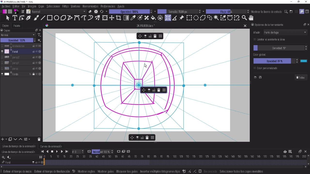 Tutorial Principiantes: Punto de Fuga Herramienta perspectiva Krita
