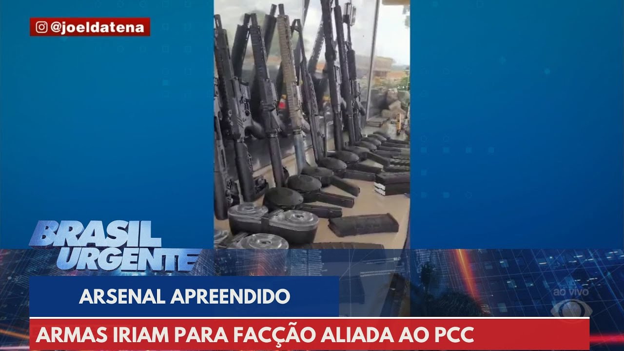 Polícia apreende armas que iriam para facção parceira do PCC | Brasil Urgente