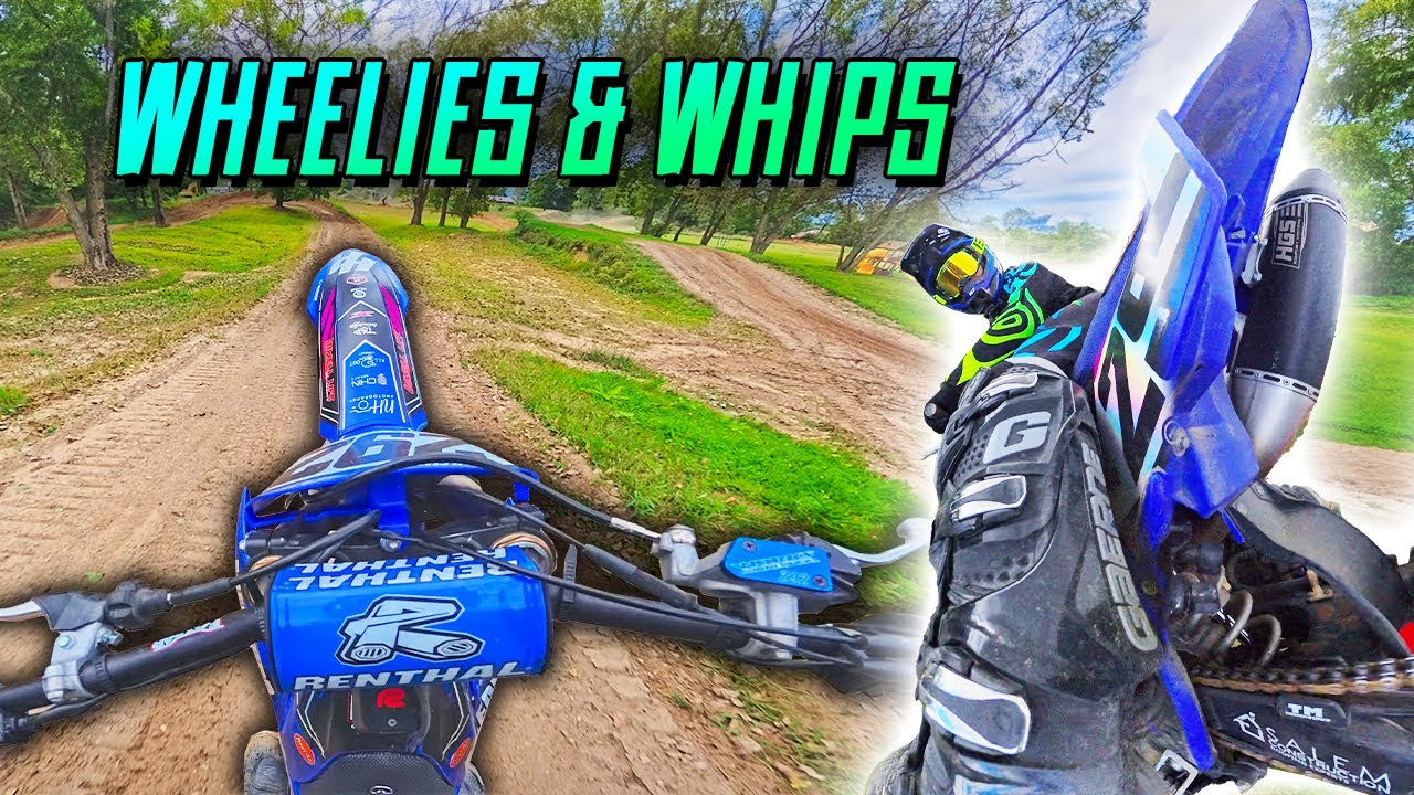 WHEELIES & WHIPS At Crazy Motocross Track 