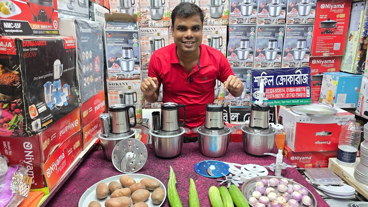 SOKANY এক মেশিনেই সবজি কাটা,মসলা বাটা সহ 6 in 1 ওয়ান্ডার চপার কিনুন মাত্র ৩৫০০ টাকায়।