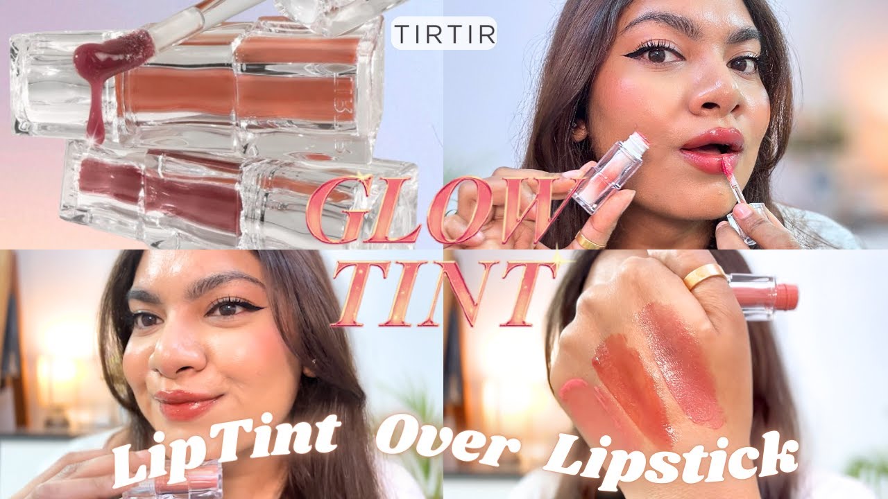 *Viral* TIRTIR Waterism Glow Tint Swatches On Indian Brown Skin| Strongest Lip Stain Ever✨