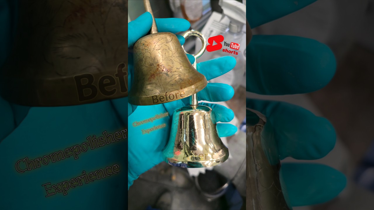 Polished Brass Hand Bell. 