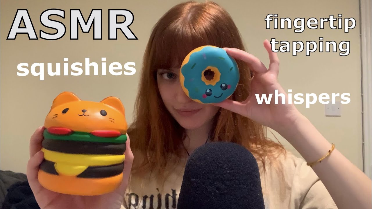 ASMR ~ Squishies! (Fast Fingertip Tapping + Whispers)