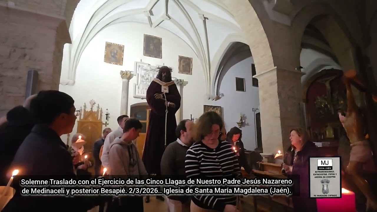 SOLEMNE TRASLADO DE N. P. JESÚS NAZARENO DE MEDINACELI, EN EL EJERCICIO DE LAS CINCO LLAGAS.