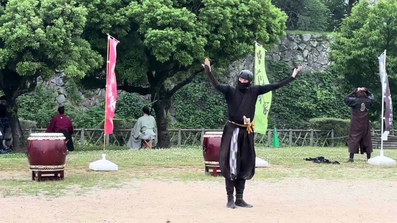 2025.6.8 午後演武#神君伊賀越#徳川家康と服部半蔵忍者隊 #三平 さん#凛 さん#遊 さん