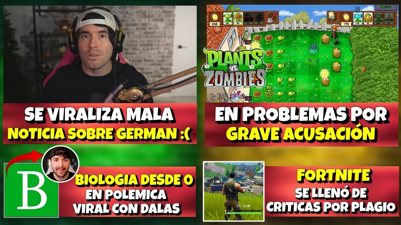 SE VIRALIZA MALA NOTICIA SOBRE GERMAN :( | PVZ EN GRAVES PROBLEMAS | BIOLOGIA DESDE CERO vs DALAS