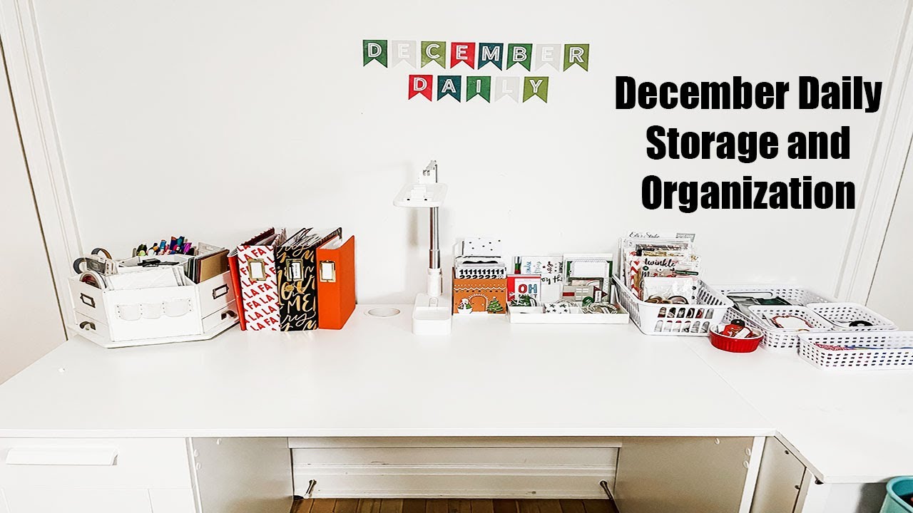 December Daily Setup Organization and Desk Preparation!