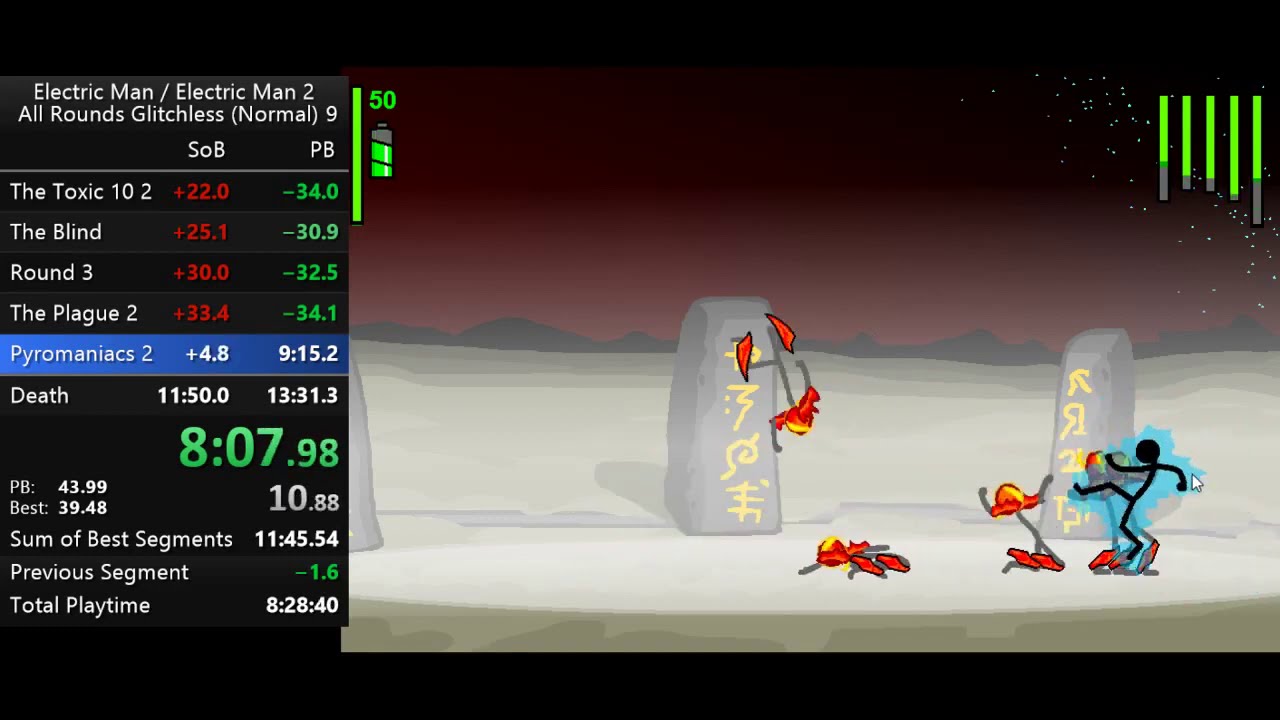 (13:01) WR Electric Man All Rounds Normal Mode Speedrun
