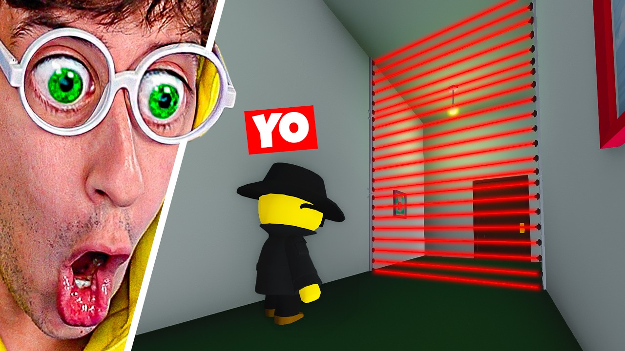 Gran Atraco al Banco 🔥🤑!! (100 Trampas Laser 🚨) - Wobbly Life #132