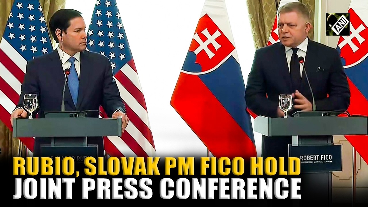 WATCH: US Secretary of State Marco Rubio addresses media with Slovak PM Robert Fico
