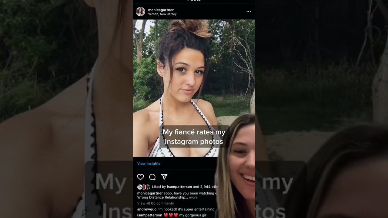 my fiancé rates my Instagram photos 