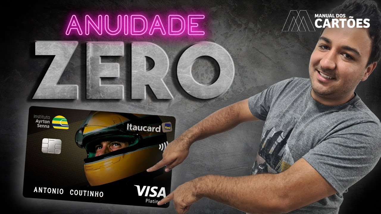 MAIS UM CART&Atilde;O SEM ANUIDADE PLATINUM ITA&Uacute; - ITAUCARD AIRTON SENNA -  VEJA MAIS