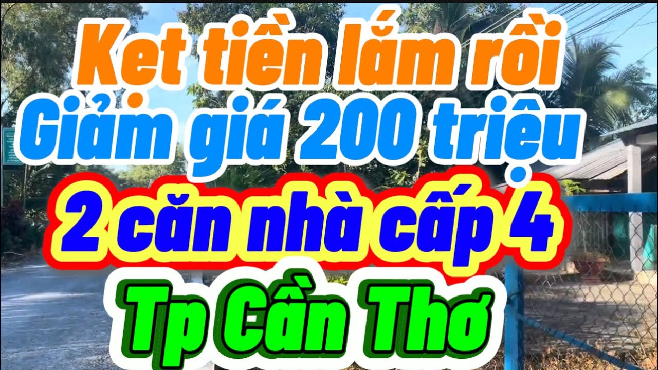 Kẹt tiền bán gấp 2 căn nhà mặt tiền đường nhựa giá rẽ phường vị Tân Tp Cần Thơ 