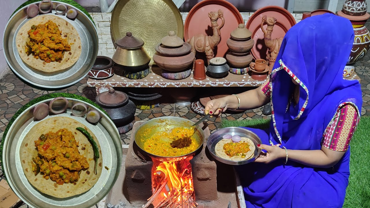 चूल्हे का खाना #rajasthani food and farming