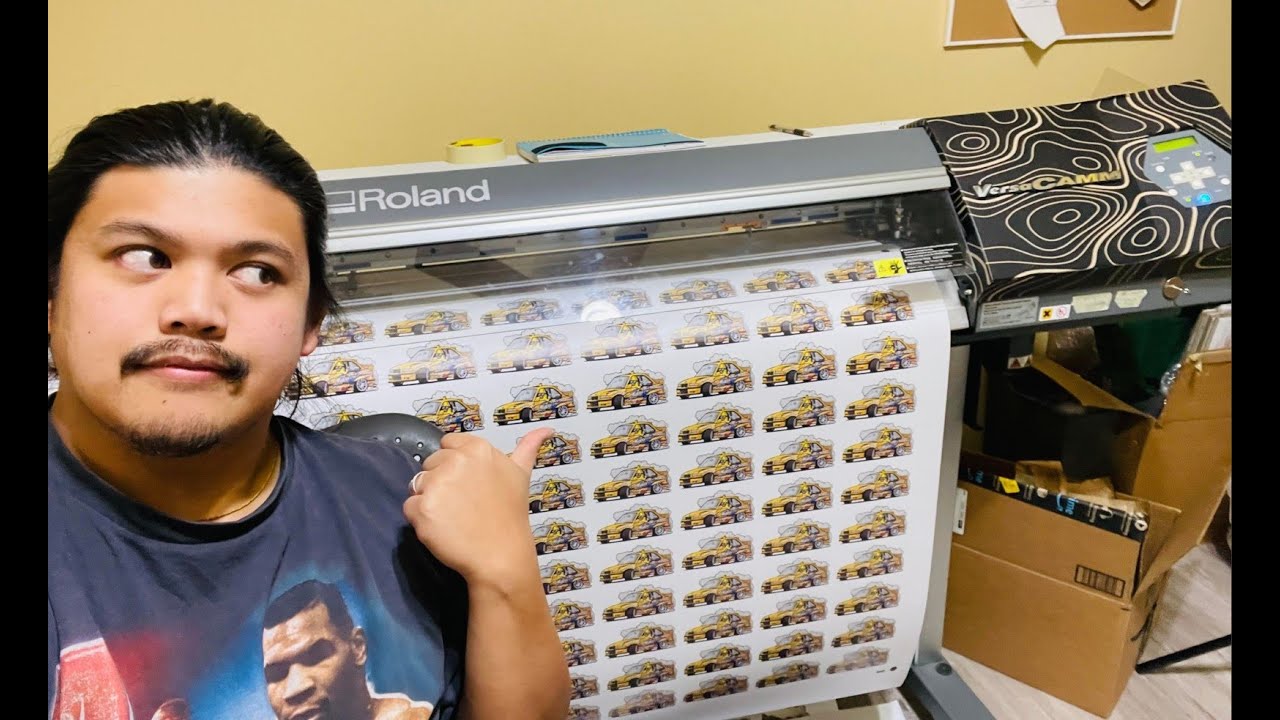 Roland VP-540 printer. Who and what we do. . STICKERS