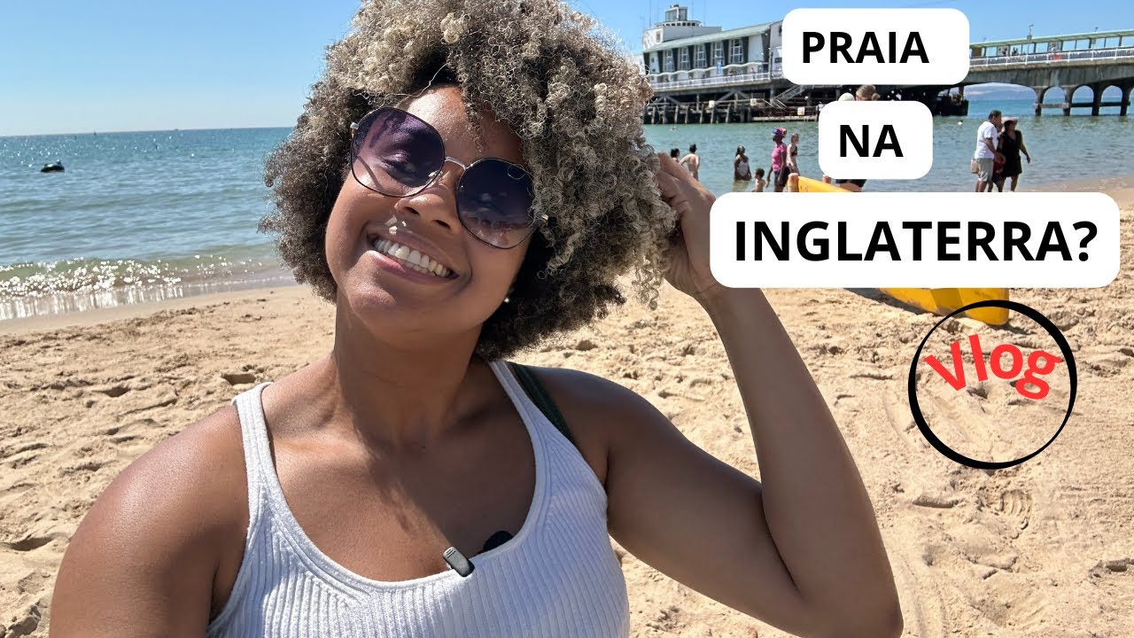 O verão britânico é assim? Mostrei tudo sobre Bournemouth Beach!