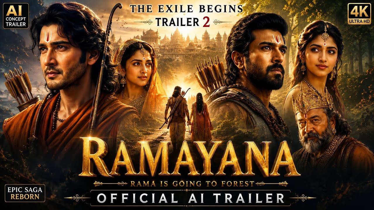 🚩 Ramayana AI Trailer 2 | The Exile Begins | Mahesh Babu | Ram Charan | Keerthy Suresh | Sreeleela |