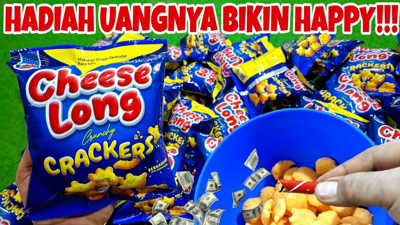 HADIAH UANGNYA BIKIN HAPPY! UNBOXING CIKI CHEESE LONG BERHADIAH UANG