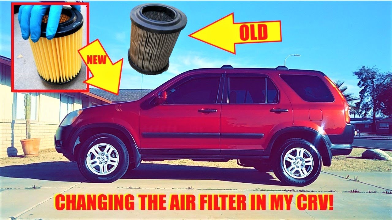 HOW TO CHANGE the AIR FILTER in the 2ND GEN CRV | 2003 HONDA CRV