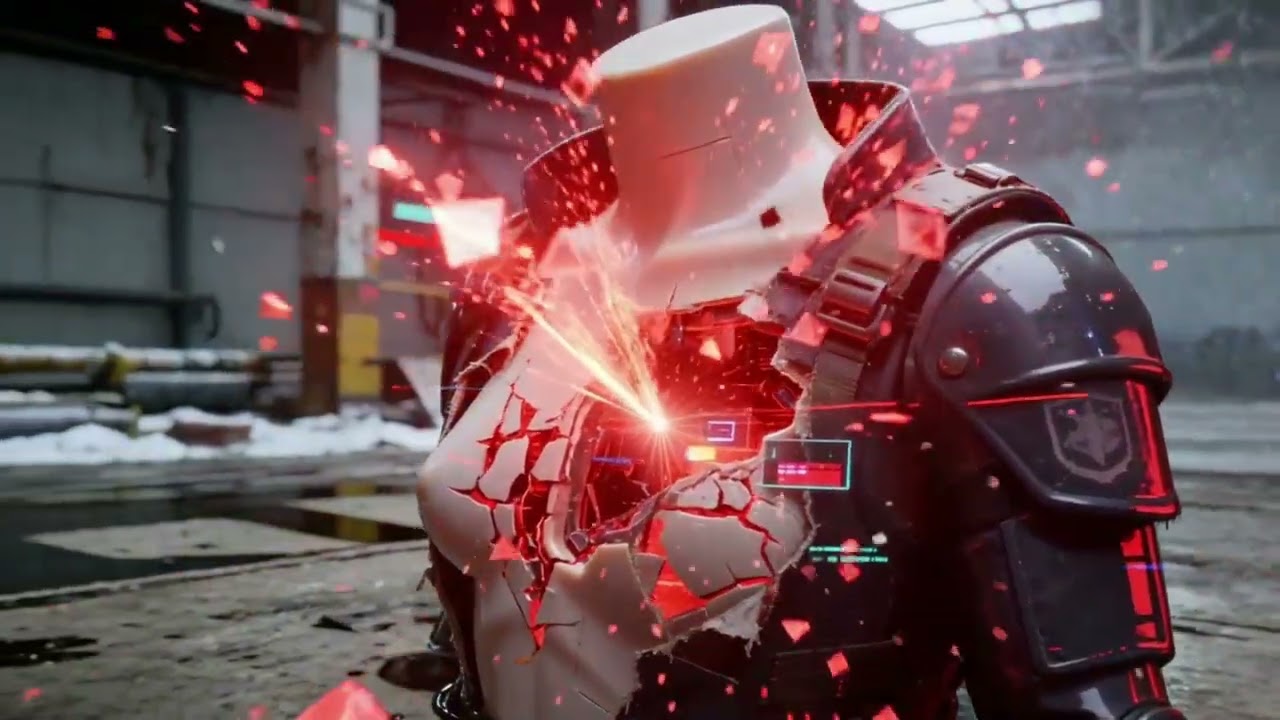 Ghost Traffic - Data Noise Bleed (Official Music Video) [4K] | Industrial Trap Metal / Breakcore