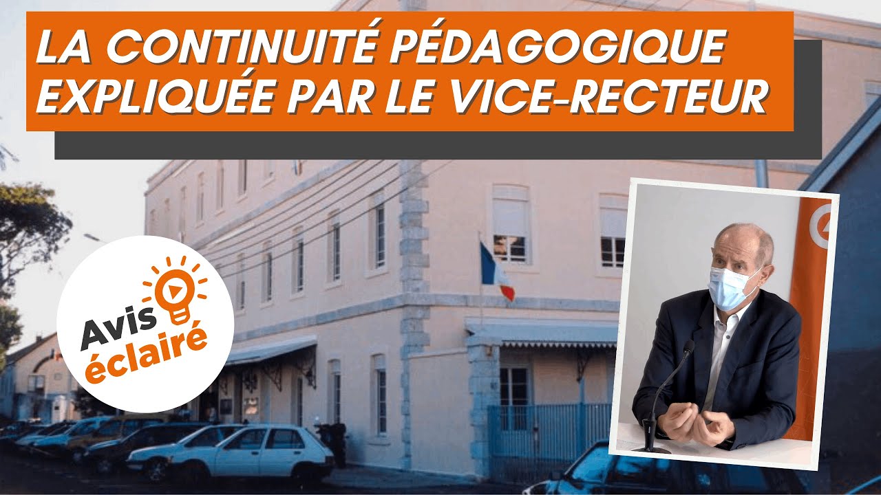 La continuit&eacute; p&eacute;dagogique expliqu&eacute;e par le vice-recteur