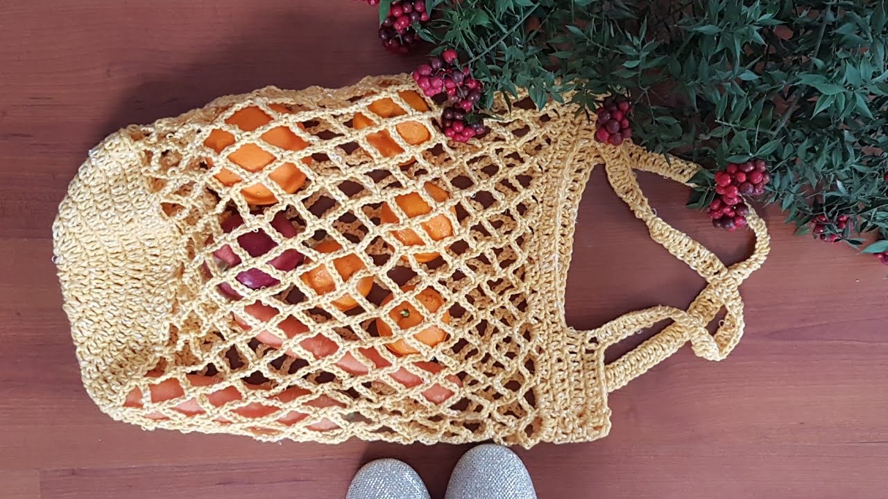 File Market Çantası / Crochet Market Bag