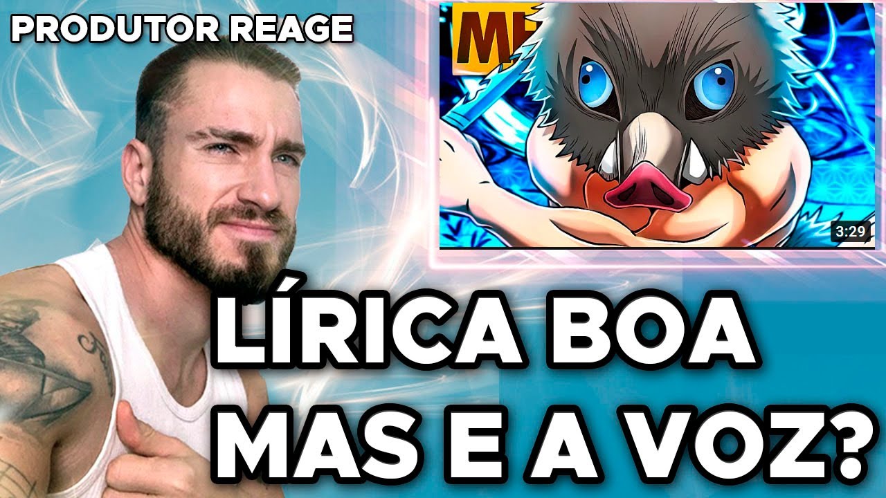 MHRAP - Tipo Inosuke Hashibira - PRODUTOR REAGE - MEU PERSONAGEM PREFERIDO! (REACT, an&aacute;lise)