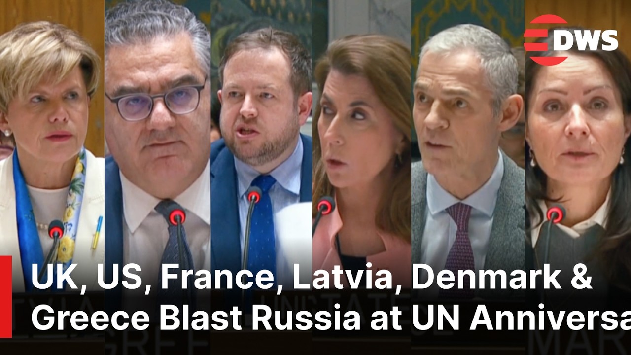 HEATED: UK, US, France, Latvia, Denmark & Greece Blast Russia at UN Ukraine War Anniversary | AC1E
