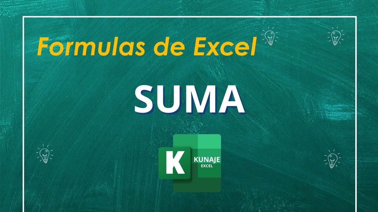 Cómo usar la función SUMA en Excel | Función básica que no puede faltar