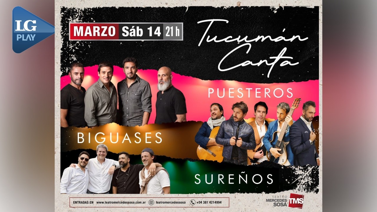 El Mercedes Sosa vivirá una noche a puro folclore con Los Puesteros, Los Biguases y Los Sureños