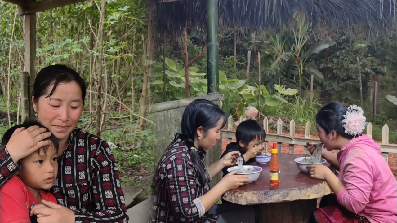 Ve La and her child were overwhelmed with happiness when they received a loving meal from Mila.