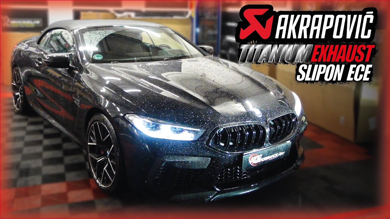 AKRAPOVIC Slipon Titanium Exhaust ECE LEGAL + Carbon Diffusor passend für BMW #M8Competition F93