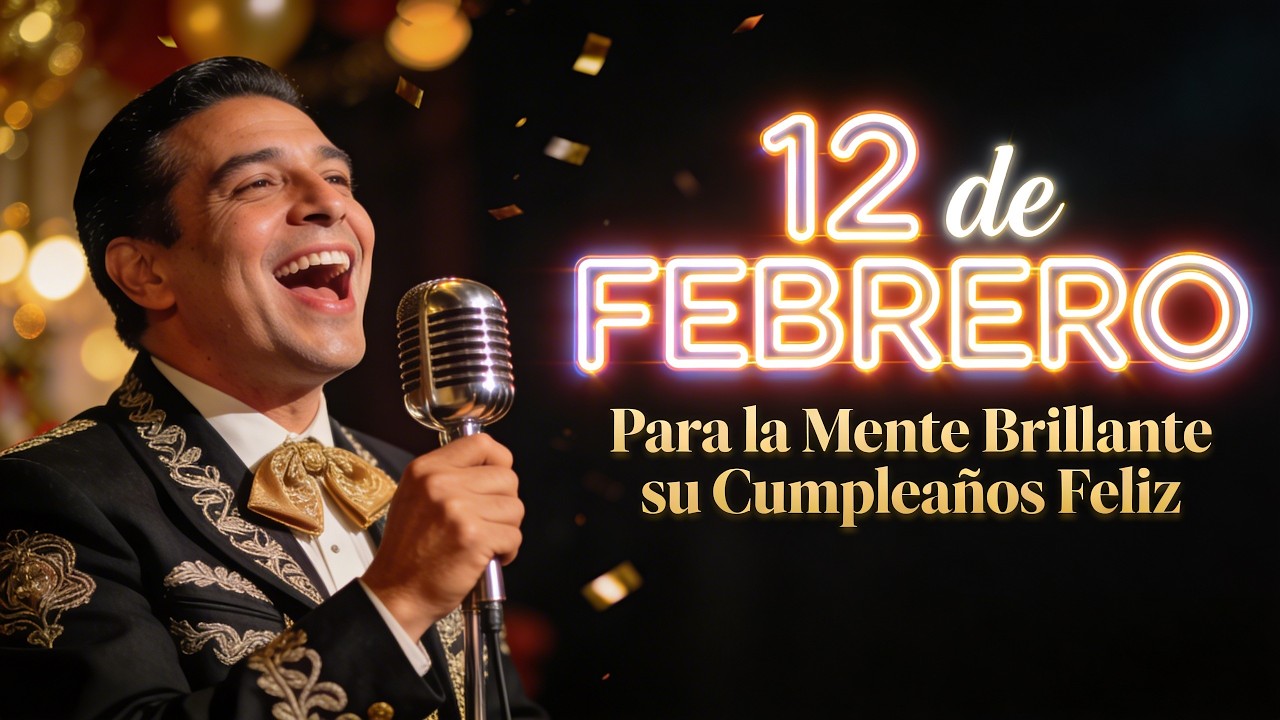 Al destello que inicia la fiesta este 12 de febrero: ¡Su Cumpleaños Feliz con mariachi brillante! 🌟