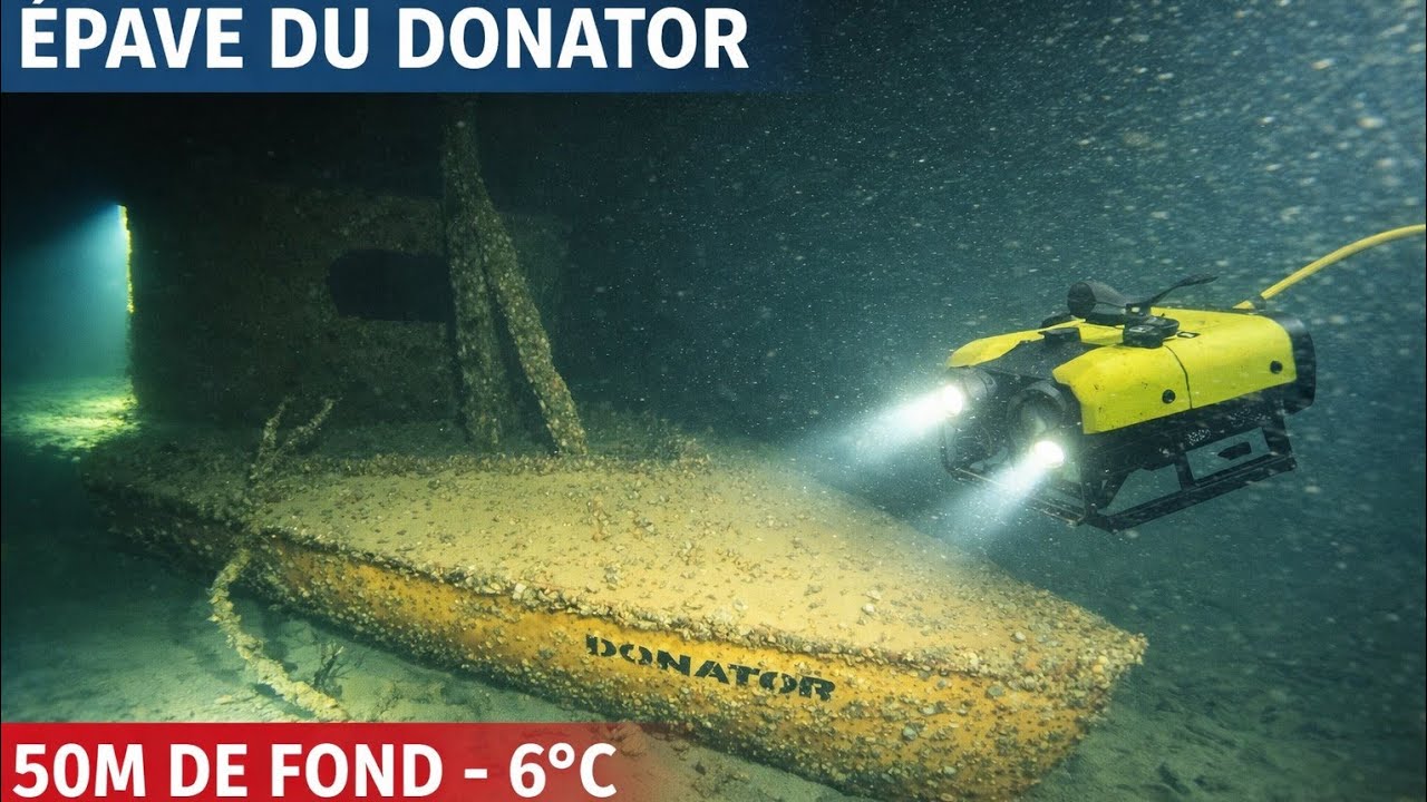 Épave du ''DONATOR'' au Lac du Bourget 